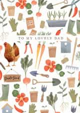 Lovely Dad Gardening Father's Day card created by Hannah Owen Illustrates