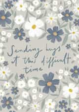 Floral Sending hugs Sympathy card created by Hannah Owen Illustrates