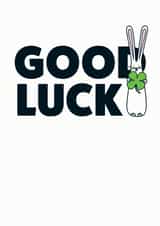 Good Luck Bunny card created by Hoppy Bunnies