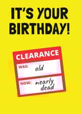 Funny Clearance Birthday Card created by Tishy Tashy