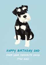 Happy Birthday Dad, from the dog created by Amy V Packham Art