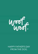 Dog Father's Day Card created by Blink Lettering