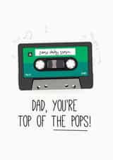 Top of The Pops Father's Day Card created by Powerful Paper Co