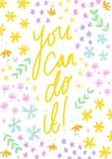 Floral motivation card created by Emily Grace