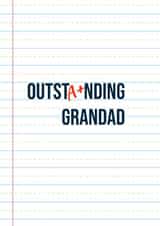 Outstanding Grandad Top of the class created by SQRRL STUDIOS