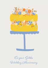 Golden Wedding Anniversary created by Sazerelli Designs