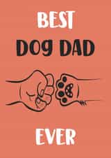 Cute Dog Dad Card For Father's Day created by Nidd And Rigg!