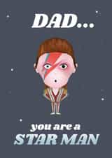 David Bowie Father's Day Card created by Courtney
