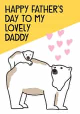 Daddy Bear cute fathers day card created by HabFab