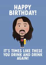 Foo Fighter's Birthday Card created by Courtney