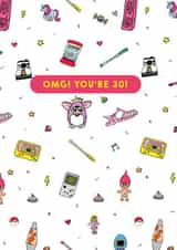 90s Kid 30th Birthday Card created by Zabby Allen