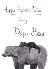 Papa Bear Fathers Day Card created by The Warren Creations