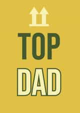 Top Dad Father's Day or Birthday Card for that awesome legend of a Dad created by SQRRL STUDIOS
