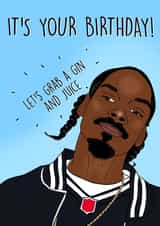 Snoop Dogg birthday card created by Ain't It Fun