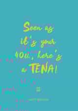 Here's a tena! fortieth birthday card created by Hey Jude