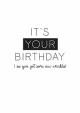 It's your birthday I see you got some new wrinkles created by Hey Jude