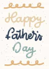 Hand-lettered Father's Day Card created by Jenni Ahlberg - Jeah Design