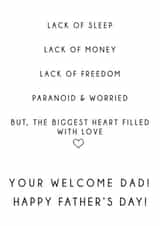 Lack of Father's Day created by Sophie Hilton Designs