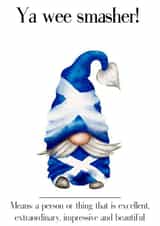 Scottish Slang Card - Wee Smasher created by Tracey T