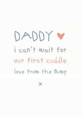 Father's Day From the bump - first cuddle created by Cloud 9 Design