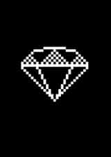 Engagement or wedding pixel art card created by Ben Vessey