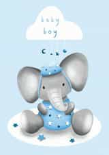 New Baby Boy Card created by Caley Veitch Illustration