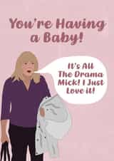 Gavin & Stacey Congratulations Baby Card created by The Foxy Lemon Co.