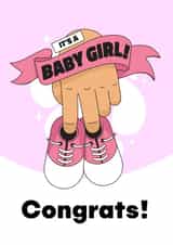 It's a baby girl! New Baby Card created by WITH LOVE