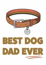 Best dog dad from his Little shit fathers day card created by HURRICANE REMI