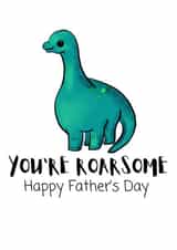 Roarsome Dinosaur Fathers Day Card created by Rebecca Lynn