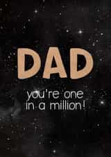 One In A Million Dad Card created by Rascal Design
