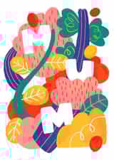 Colourful Plant Card for Mum created by Eliott Bulpett 