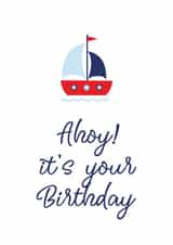 Ahoy it's your Birthday card created by Nutmeg Studio