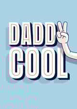 Daddy Cool | Retro illustration typography Father’s Day card created by Ellen Jane LDN