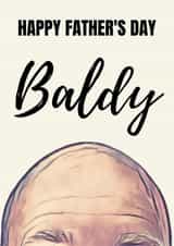 Baldy Father's Day Card created by RAPPIT