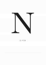 N is for New Job created by Nothing But Lovely