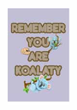 australian koala greetings card created by yerref