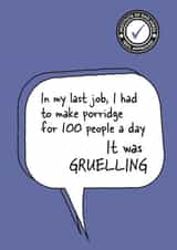 Punny one-liner dad joke card created by Tess Cards