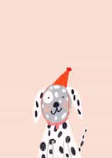 Dalmation party dog created by Alice Clarke