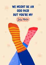 Odd Socks Card with a lot of sole! created by Elba Able