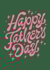 Retro Typography Father's Day Card created by Inku Goods
