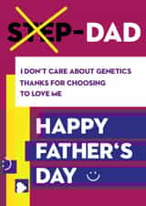Step Dad Father's day card created by Vektorama