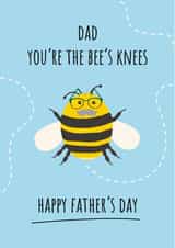 Bee's knees Father's Day card 1001 created by The Northern Bird
