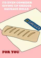 Greggs sausage roll romance created by Jazzy Doodles do