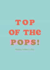 Top of the Pops Father's Day card created by Club Mou