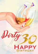 Birthday Card for 30 Years Girlfriend created by Svetlana Sadkova