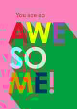 Only the awesome people need this card, pop it in a frame! created by PengellyArt