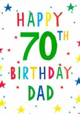 70th birthday dad card created by Earlybird