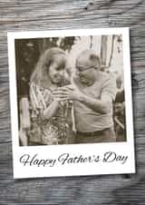 Personalised Father's Day Photo Card created by Blind Faith - Polaroid PC Father's Day Personalised Photo Card 22010
