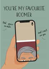 Dad You're My Favourite Boomer Card created by Kimberley Designs 